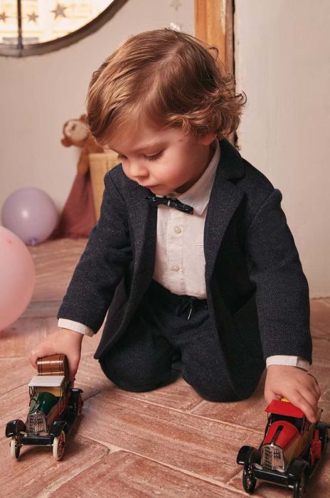 Піджак для малюків Mayoral колір синій (3420845) Піджак для малюків Mayoral колір синій (3420845)