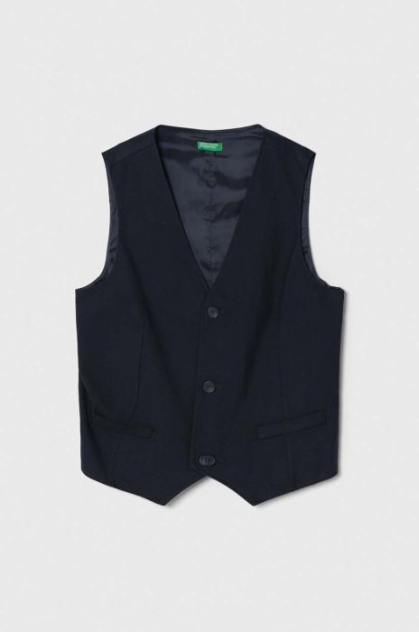 Дитячий жилет United Colors of Benetton колір синій (3446545) Дитячий жилет United Colors of Benetton колір синій (3446545)