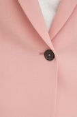 Вовняний піджак PS Paul Smith колір рожевий однобортний однотонна
