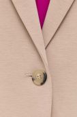 Піджак Weekend Max Mara колір бежевий однобортний однотонна Піджак Weekend Max Mara колір бежевий однобортний однотонна
