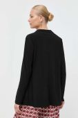 Піджак Max Mara Leisure колір чорний однобортний однотонна Піджак Max Mara Leisure колір чорний однобортний однотонна
