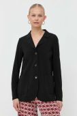 Піджак Max Mara Leisure колір чорний однобортний однотонна Піджак Max Mara Leisure колір чорний однобортний однотонна
