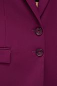 Піджак Patrizia Pepe колір фіолетовий однобортний однотонна (3383481)