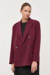 Піджак 2NDDAY колір бордовий двобортний однотонна Піджак 2NDDAY колір бордовий двобортний однотонна