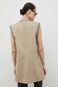 Безрукавка 2NDDAY колір бежевий однобортний Безрукавка 2NDDAY колір бежевий однобортний