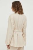 Піджак Lovechild колір бежевий однобортний однотонна Піджак Lovechild колір бежевий однобортний однотонна