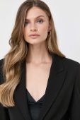 Піджак Twinset колір чорний однобортний однотонна (3474063)