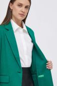 Піджак United Colors of Benetton колір зелений однобортний однотонна (3466616) Піджак United Colors of Benetton колір зелений однобортний однотонна (3466616)