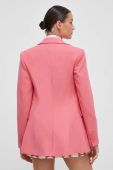 Піджак United Colors of Benetton колір рожевий однобортний однотонна (3648172)