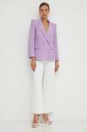 Піджак Patrizia Pepe колір фіолетовий двобортний однотонна (3648186) Піджак Patrizia Pepe колір фіолетовий двобортний однотонна (3648186)