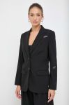 Піджак Twinset колір чорний однобортний Піджак Twinset колір чорний однобортний