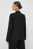 Піджак з домішкою вовни Twinset колір чорний двобортний однотонна (3621933) Піджак з домішкою вовни Twinset колір чорний двобортний однотонна (3621933)