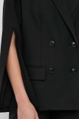 Піджак з домішкою вовни Twinset колір чорний двобортний однотонна (3621933) Піджак з домішкою вовни Twinset колір чорний двобортний однотонна (3621933)