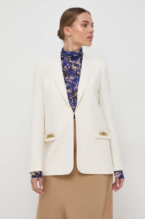 Піджак Twinset колір бежевий однобортний однотонна (3588571) Піджак Twinset колір бежевий однобортний однотонна (3588571)