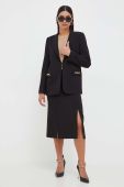 Піджак Twinset колір чорний однобортний однотонна (3588576) Піджак Twinset колір чорний однобортний однотонна (3588576)