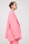Піджак MAX&Co. x Anna Dello Russo колір рожевий oversize однотонний Піджак MAX&Co. x Anna Dello Russo колір рожевий oversize однотонний