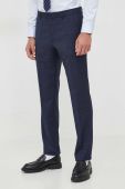 Вовняний костюм BOSS колір синій візерунок (3434354)