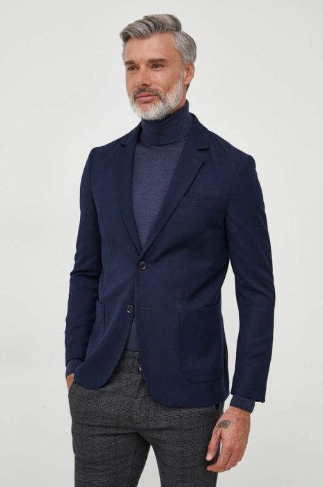 Піджак з вовною Liu Jo колір синій Піджак з вовною Liu Jo колір синій