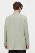 Піджак з домішкою вовни Won Hundred колір зелений Піджак з домішкою вовни Won Hundred колір зелений