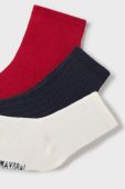 Дитячі шкарпетки Mayoral 3-pack колір червоний (3424959) Дитячі шкарпетки Mayoral 3-pack колір червоний (3424959)