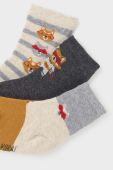 Шкарпетки для немовлят Mayoral 3-pack колір сірий Шкарпетки для немовлят Mayoral 3-pack колір сірий