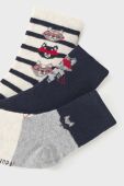 Шкарпетки для немовлят Mayoral 3-pack колір синій Шкарпетки для немовлят Mayoral 3-pack колір синій