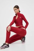 Легінси Guess жіночі колір червоний однотонні Легінси Guess жіночі колір червоний однотонні