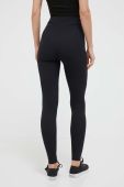 Легінси лаунж HUGO колір чорний однотонні (3466645)