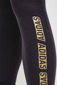 Легінси adidas жіночі колір чорний з принтом (3629945)