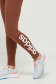 Легінси adidas жіночі колір коричневий з принтом Легінси adidas жіночі колір коричневий з принтом