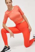 Легінси для тренувань adidas Performance Optime Power колір помаранчевий однотонні Легінси для тренувань adidas Performance Optime Power колір помаранчевий однотонні