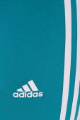 Легінси adidas жіночі колір зелений з аплікацією Легінси adidas жіночі колір зелений з аплікацією