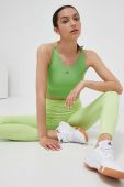 Легінси для тренувань adidas Performance Training Essentials колір зелений однотонні Легінси для тренувань adidas Performance Training Essentials колір зелений однотонні