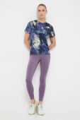 Легінси для бігу adidas Performance DailyRun колір фіолетовий з принтом Легінси для бігу adidas Performance DailyRun колір фіолетовий з принтом