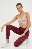 Легінси для тренувань adidas Performance Techfit колір бордовий візерунок