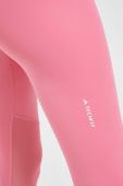 Легінси для тренувань adidas Performance Techfit 3-Stripes колір рожевий з принтом Легінси для тренувань adidas Performance Techfit 3-Stripes колір рожевий з принтом