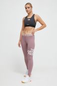 Легінси для тренувань The North Face колір рожевий з принтом Легінси для тренувань The North Face колір рожевий з принтом