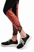 Легінси Desigual жіночі колір чорний візерунок (3602228)