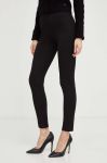 Штани Guess жіночі колір чорний облягаюче висока посадка (3546870)