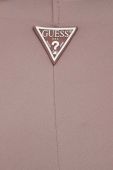 Штани Guess жіночі колір сірий кльош середня посадка Штани Guess жіночі колір сірий кльош середня посадка