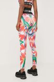 Легінси PLEIN SPORT жіночі колір білий візерунок Легінси PLEIN SPORT жіночі колір білий візерунок