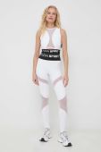 Легінси PLEIN SPORT жіночі колір білий з принтом Легінси PLEIN SPORT жіночі колір білий з принтом