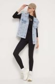 Легінси Tommy Jeans жіночі колір чорний однотонні (3538003) Легінси Tommy Jeans жіночі колір чорний однотонні (3538003)