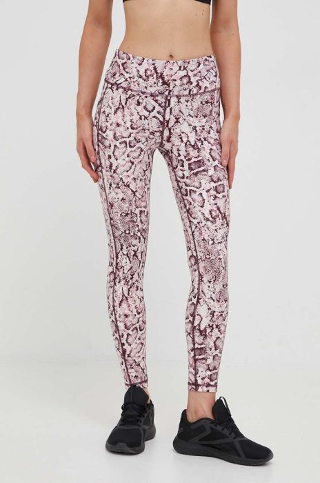 Легінси Dkny жіночі колір бордовий візерунок Легінси Dkny жіночі колір бордовий візерунок