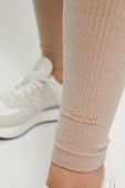 Легінси для тренувань Casall Wool Rib колір бежевий однотонні
