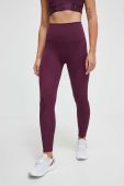 Легінси для тренувань P.E Nation Free Play колір бордовий однотонні