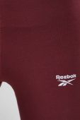 Легінси Reebok жіночі колір бордовий однотонні