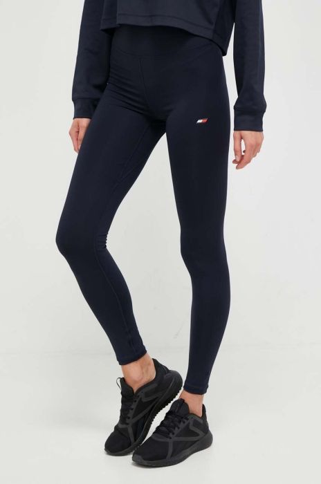 Легінси Tommy Hilfiger жіночі колір синій однотонні (3489911) Легінси Tommy Hilfiger жіночі колір синій однотонні (3489911)