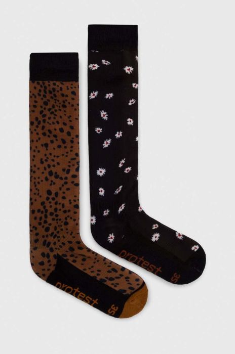 Лижні шкарпетки Protest Prtbuce 2-pack колір чорний Лижні шкарпетки Protest Prtbuce 2-pack колір чорний