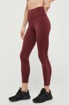 Легінси для тренувань Reebok Identity колір бордовий однотонні Легінси для тренувань Reebok Identity колір бордовий однотонні